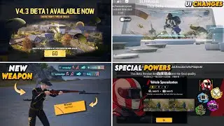🔥PUBGM 4.3 Update is Here | All Changes Revealed | New UI, Special Powers & More 
