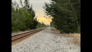 Amtrak Silver Meteor Approaching From Five Miles Away