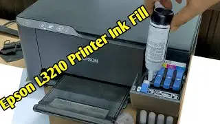Как заправить принтер Epson L3210 чернилами