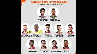 srh squad 2022/sunrisersc Hyderabad playing 11 2022/srh 11/#ipl/#tataipl/#cricket/#srh/#buvi