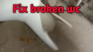 how to fix broken ceramic toilet cistern tank // how to fix broken wc