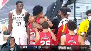 FlightReacts Jalen Johnson & Sharife Cooper 39 PTS Full Highlights Hawks vs Pacers | 2021 Summer!