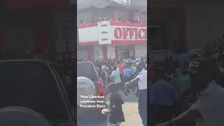 How Liberians celebrate their President Elect.