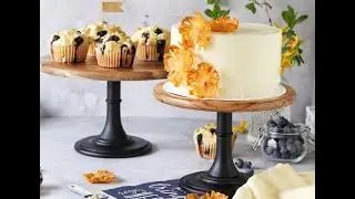 Wooden Pedestal Cake Stand - The Decor Kart