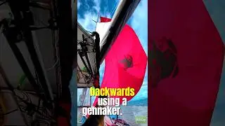 Hot Tip: Sail in Reverse Like a Pro with Gennaker Fun! #GennakerSailing #SailingSkills #SailingJokes