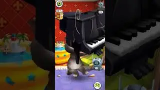 Tom Funny Piano Crash Coffin Dance 🤪🤣🥵 #shorts #talkingtom