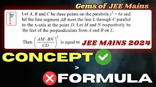 Parabola Concept Level Up | Gems JEE Mains 2024