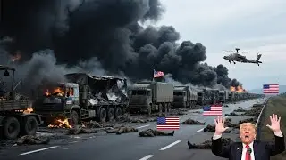 Сегодня! Американский автоколонна с 600 000 военнослужащих, направлявшихся в Киев, была заблокирован