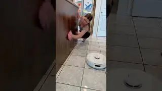 Cleaning with my bestie narwalrobot 🤍