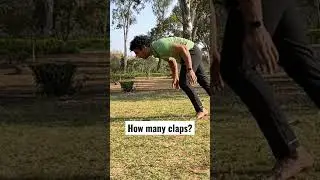 Triple clap push-up #fitness #wowmujeeb #calesthenics