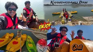 Khamdhodangi dam mei boating, Karte time boat 🚣￼mei bhar gyi panni 😨
