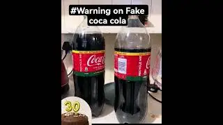 Warning of buying fake Coca Cola #cocacola #drink #fake #food #safetyfirst
