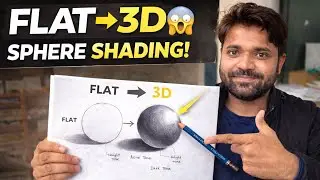 How to Shade a Sphere Correctly | Light & Shadow Explained ! #shadingtutorial 