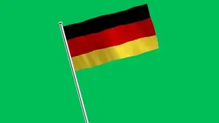 Germany Flag - Green Screen Animation