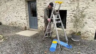 Rapidstab : l'invention d'un ing&eacute;nieux stabilisateur pour escabeau &agrave; commande hydraulique