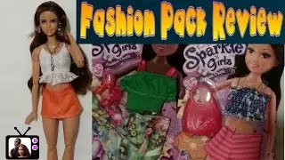 Sparkle Girlz Beach Theme Doll Fashion Pack Review! Fashion Show w/Made To Move  Barbie Hybrid Dolls