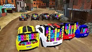 CARROS REBAIXADOS ONLINE | CHEGOU AS VIATURAS DE CAMARO NO DUELO DE SOM COM CAMARO PAREDÃO