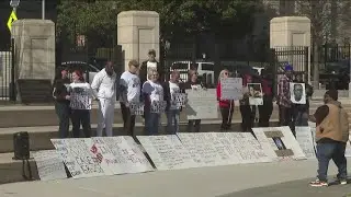 Families protest prison conditions at State Capitol