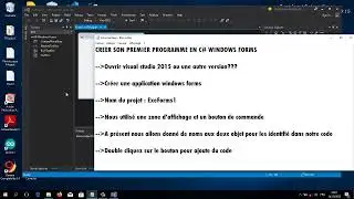 C# : Premier pas avec windows forms.