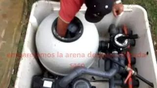 Como cambiar la arena de una depuradora de piscina comun
