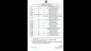 B.A./B.Sc./B.com_2nd Semester Examination Routine 2023 (CBCS), Assam, Digbrugarh University