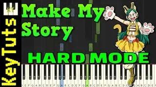 Make My Story - Opening 2 from My Hero Academia - Hard Mode [Piano Tutorial] (Synthesia)