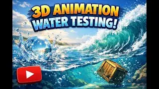 3d dynamics water testing video, High quality render , High quality particles. #3danimation #test