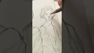 Sketching today ✍🏻 #warmup #sketching #sketch #sketchbook #drawing #artist #pencildrawing #shorts