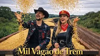 O QUE EU COLHO DE SOJA ENCHE MIL VAGÃO DE TREM  - ADSON & ALANA #agro  #soja #cowboy  #dodgeram