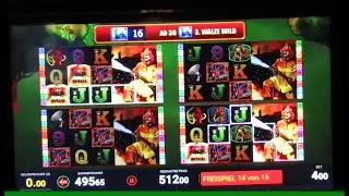 Action am Spielautomat! FIRE MASTER ZAHLT AUS! 4&euro; Freispielsession Bally Wulff Mega Win
