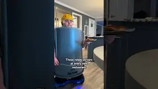 Those robot servers at every new restaurant #shorts