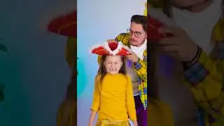 Hats Off to Mom! The Hilarious Invisible Magic Trick 😂✨ #funforkids #imaginativeplay