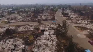 Drone video shows heartbreaking devastation of the Carr fire near Redding