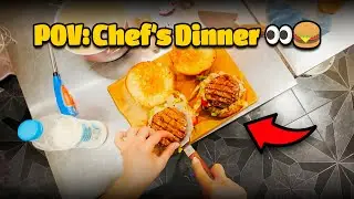 POV: What a Chef Cooks After a Long Shift — Ultimate Burger + Mushroom Sauce