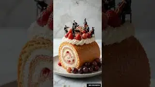 Mini Orchestra Performs on Swiss Roll 🍰🎻