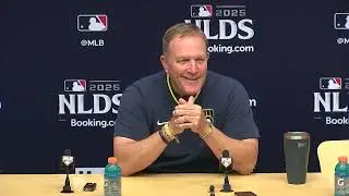 Conferencia de prensa de Sal Frelick, Andrew Vaughn y Pat Murphy antes del quinto juego de la NLDS