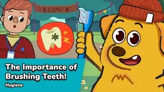 Doogie's Camp Adventure: The Importance of Brushing Teeth | Yeti Confetti Kids | Cartoons for Kids