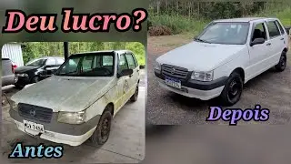 Fiat Uno de 8 mil, quanto custou e por quanto vendemos! Oque faz uma lavação.