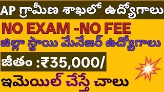 🔥 AP గ్రామీణ సంస్థలో ఉద్యోగాలు, Exam లేదు | Latest Govt Jobs in AP | SEEDAP Jobs 2025 | Telugu Jobs