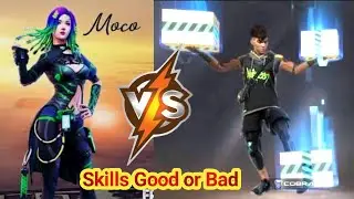 Moco vs shirou character Ability test | Free Fire moco vs shirou who is best