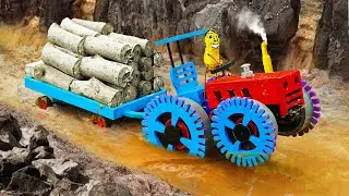🔆 Top Most Creative DIY Upgrade Off-road Wheels for Tractor on Muddy Roads | HP Mini DIY Tractor