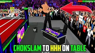 THE UNDERTAKER VS HHH IN WR3D || WR3D MOD ||