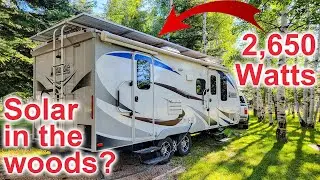 Our Mountain Forest RV Solar Struggle | Return To The Oakley Utah Cabin