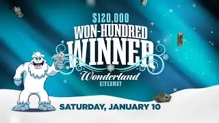 $120,000 Won-Hundred Winner Wonderland Giveaway at Coushatta Casino Resort