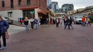 Checking out some Street Music at Pike Place Market