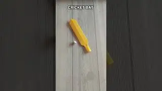 CRICKET BAT ORIGAMI| TUTORIAL| STEP BY STEP FOLDING| ARTWORK| CRAFT