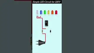Simple LED Circuit for 220V | How To MakeAC to DC