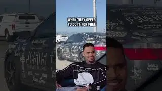 Never trust something for FREE 🤣 #grindfacetv #carwrap #free #fyp