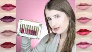 Stila Star-Studded Eight | Holiday Liquid Lipstick Set 2017 | Lip Swatches