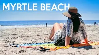 MYRTLE BEACH, SC: beach, shark teeth and mini golf (vlog 2)